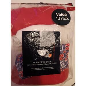 Faded Glory Y2K Panties (7) Women's Size 5, Hi-cut, Open Pack, Multicolor